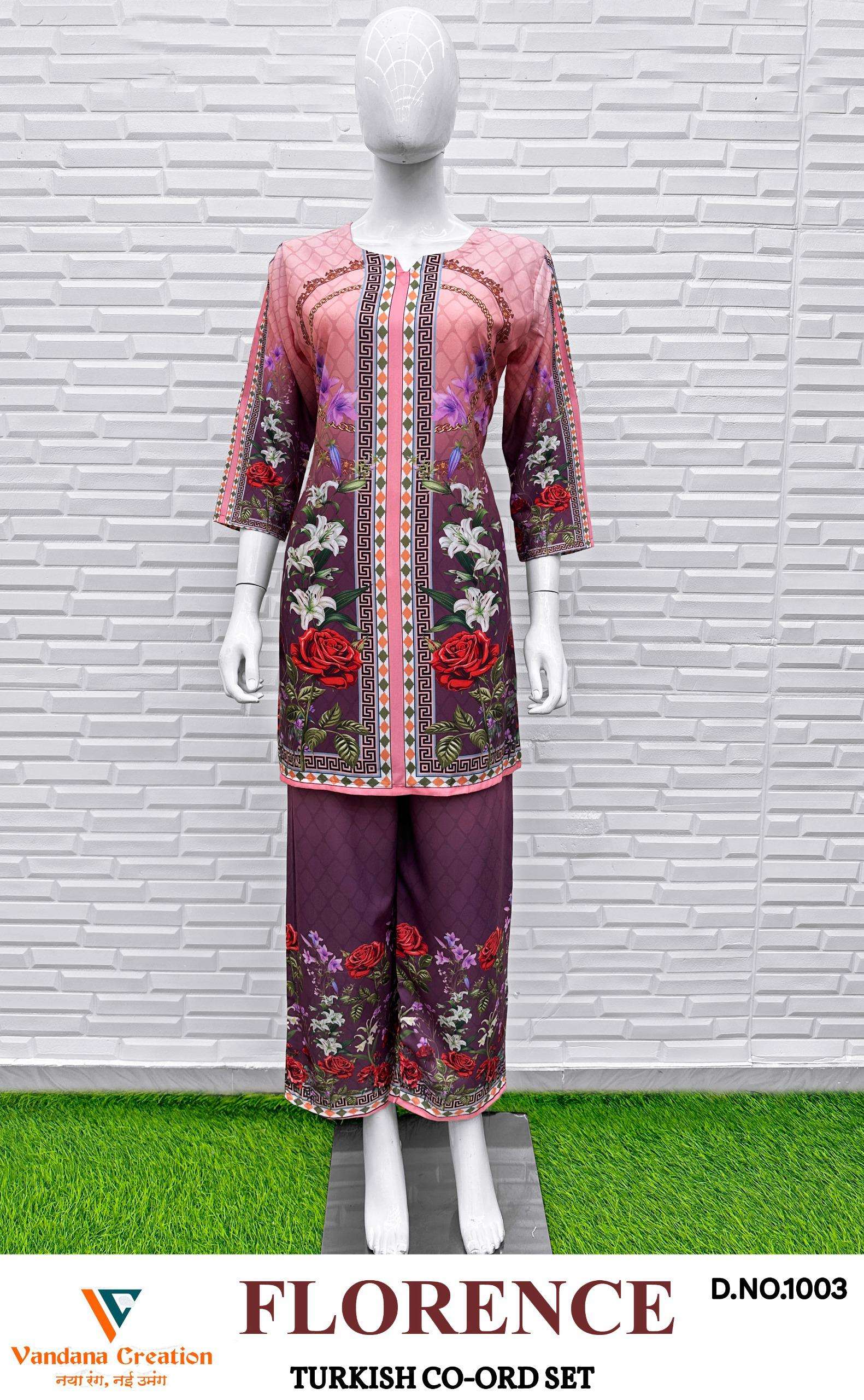 FLORENCE VOL-1 TURKISH CO-ORD SET by Vandana 